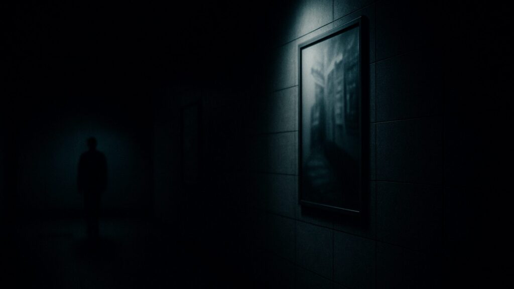 映画『8番出口』場面写真②|光と影が交錯する異変の瞬間