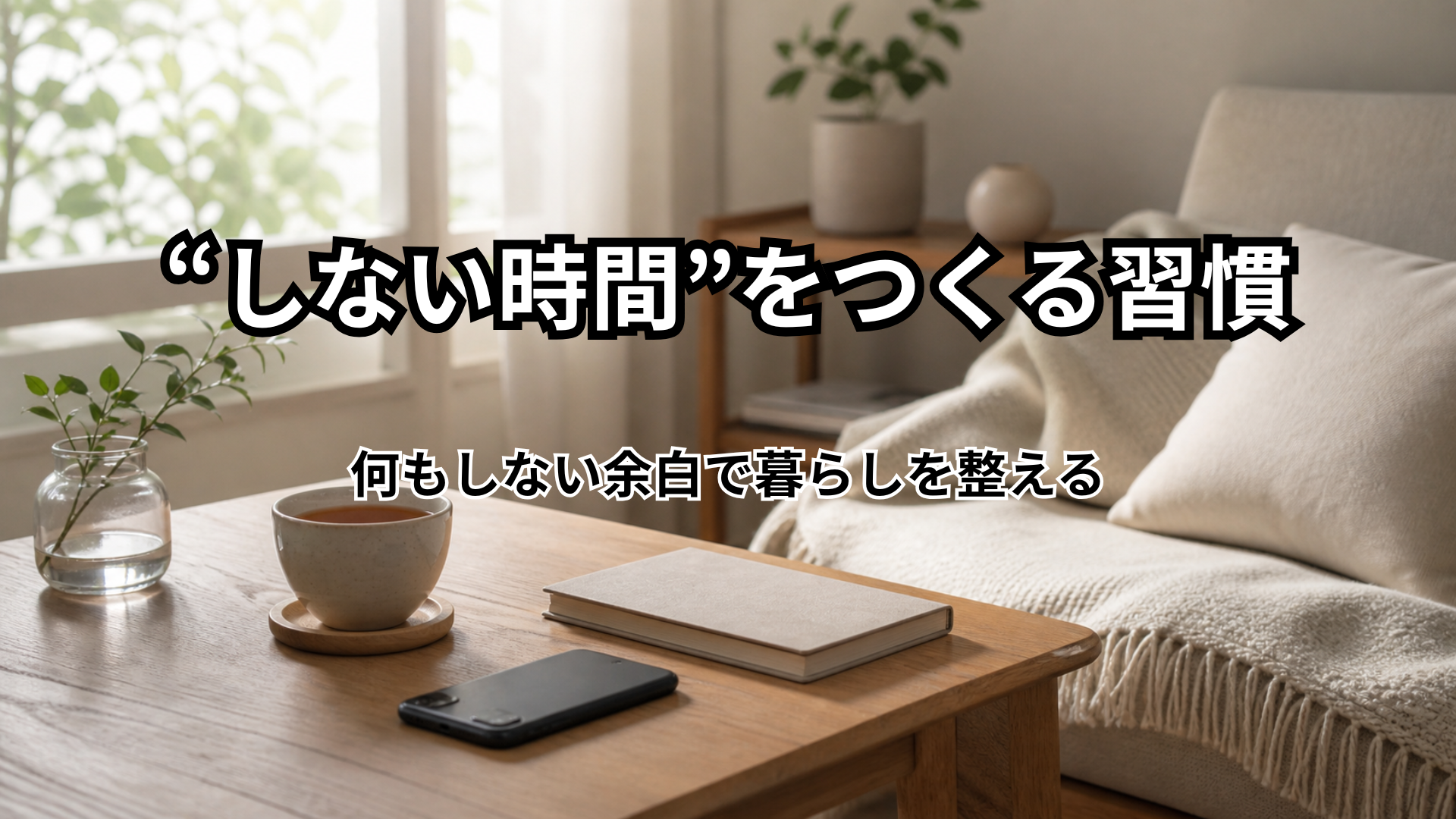 「“しない時間”をつくる習慣」のアイキャッチ画像